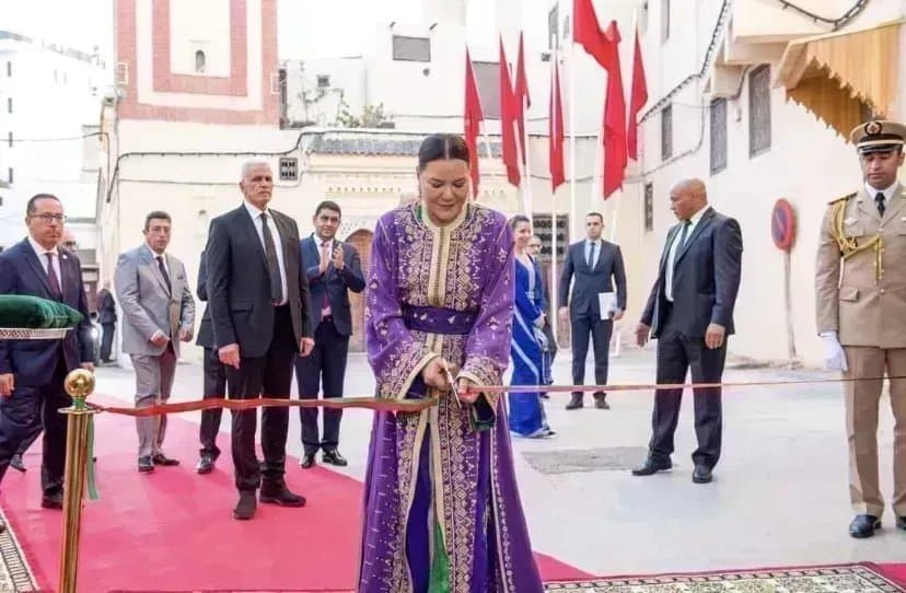 FES: La Princesse Lalla Hasnaa inaugure "Dar Tazi"