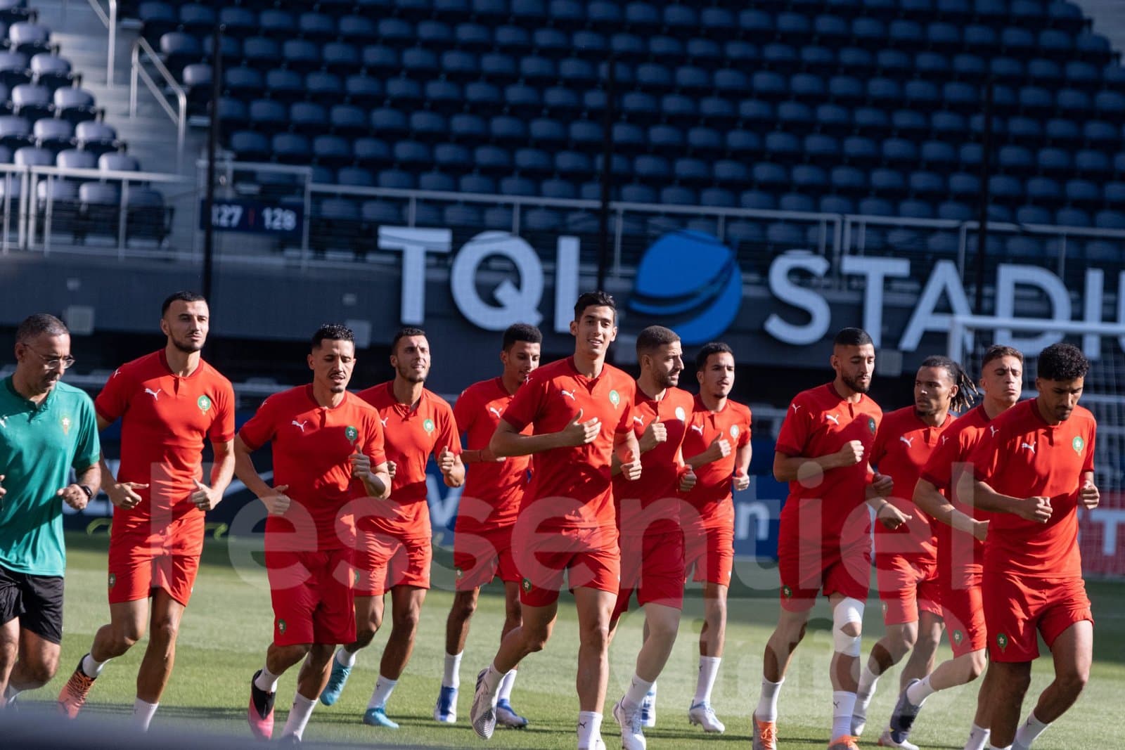 Reportage exclusif sur l'entrainement des lions de l'Atlas aux USA avant le match amical.