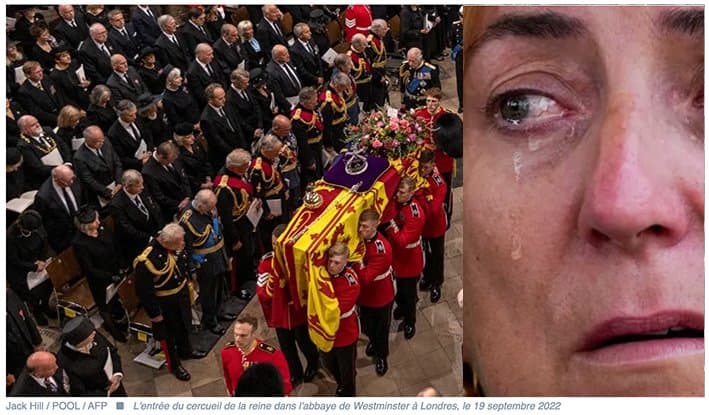 La Reine Elizabeth II: Les Britanniques en Larmes, les derniers adieux .. (Images)