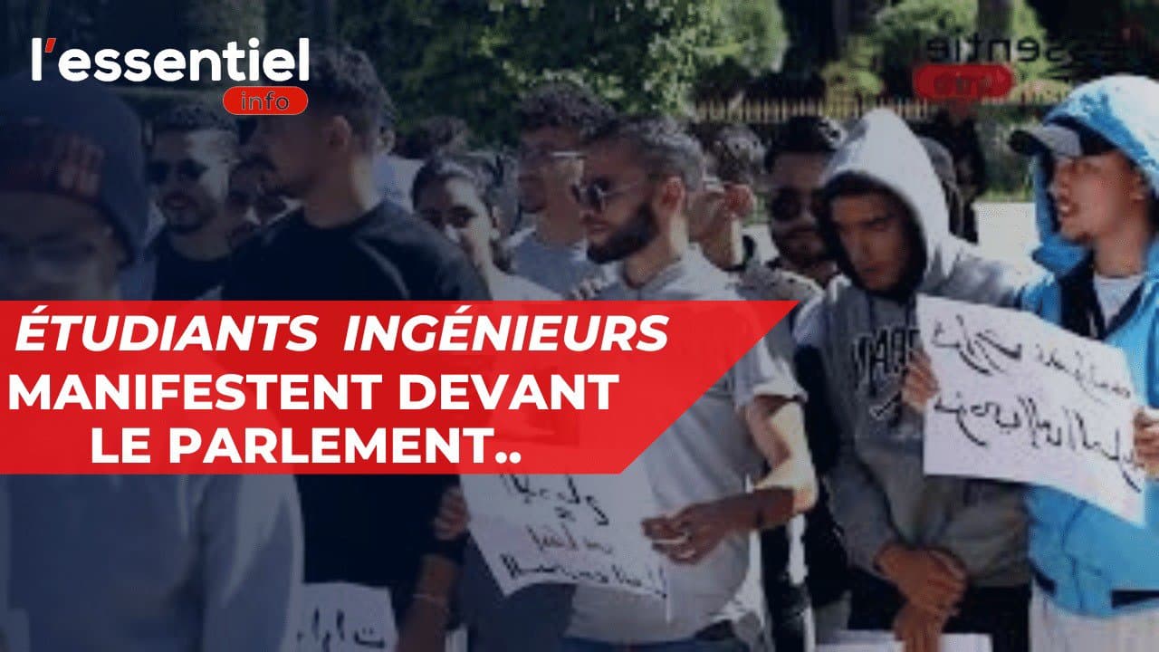 Vidéo: Les élèves ingénieurs manifestent devant le Parlement