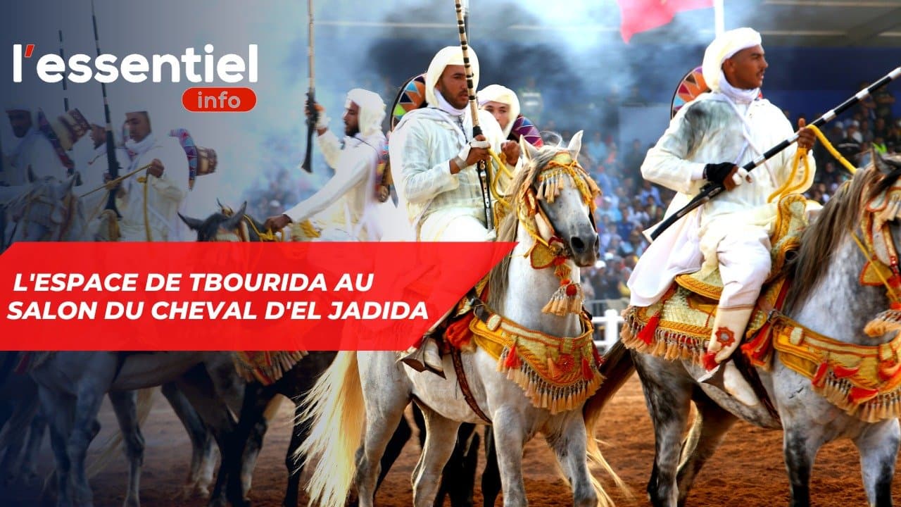 Tbourida au Salon du cheval d'EL Jadida - Vidéo