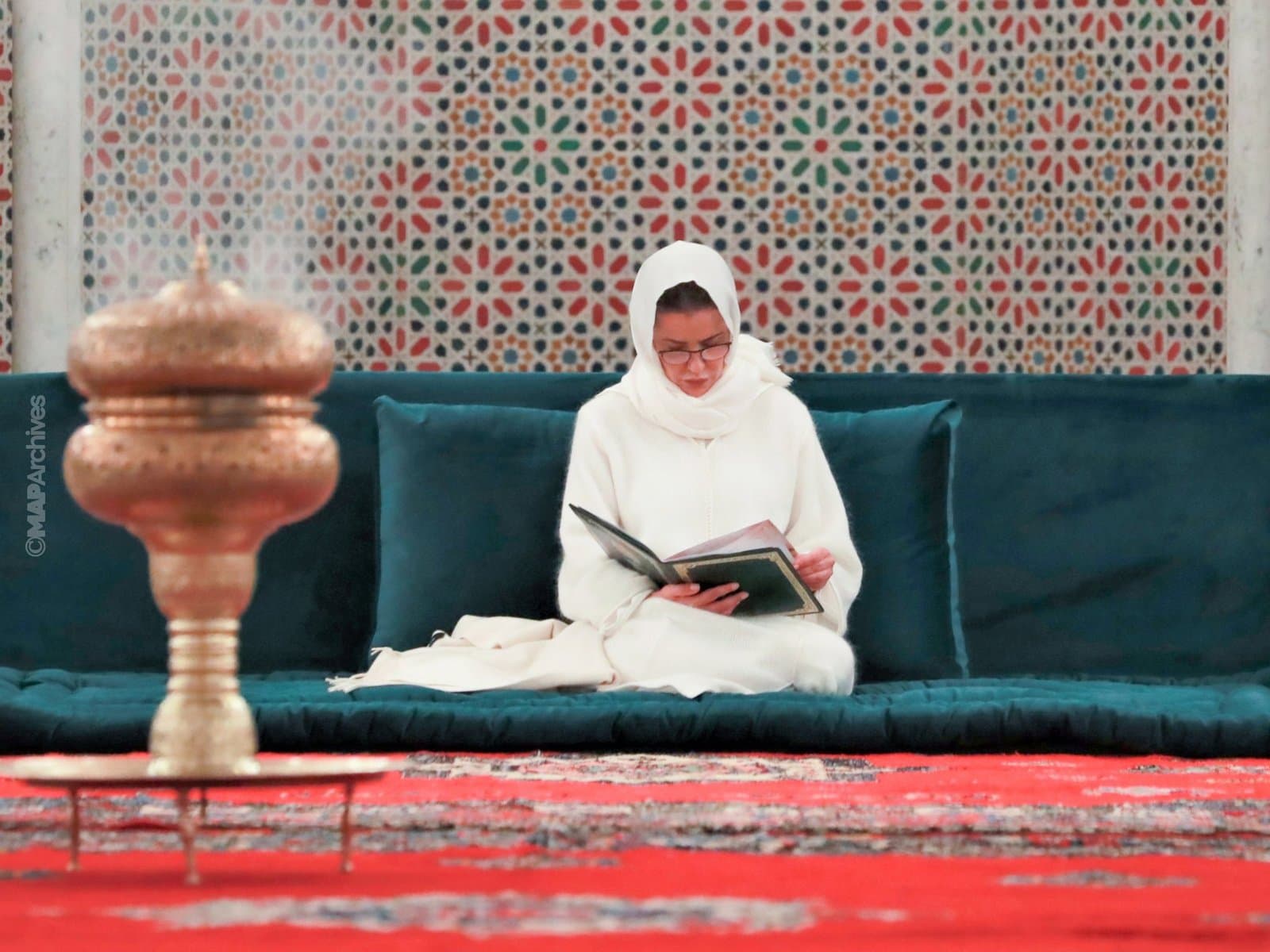 24è anniversaire de la disparition de Feu SM le Roi Hassan II: SAR la Princesse Lalla Meryem préside une veillée religieuse à Rabat