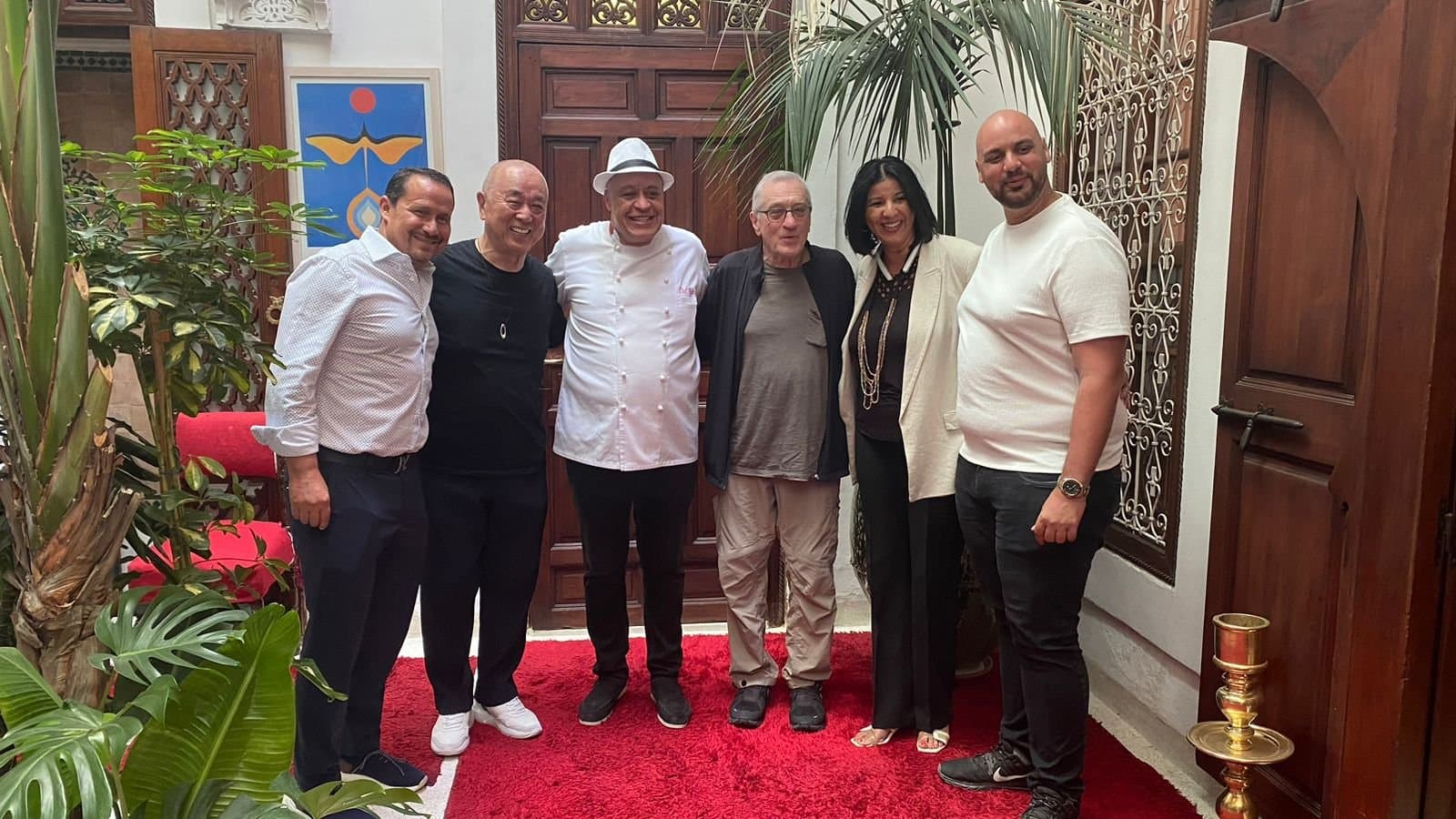 En image .. L'acteur Américain Robert De Niro est bien arrivé à Marrakech pour l'inauguration officielle de son hôtel