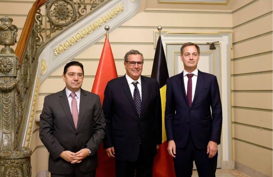 Le Premier ministre Aziz Akhannouch mène des discussions à Bruxelles avec son homologue belge, Alexander De Croo.