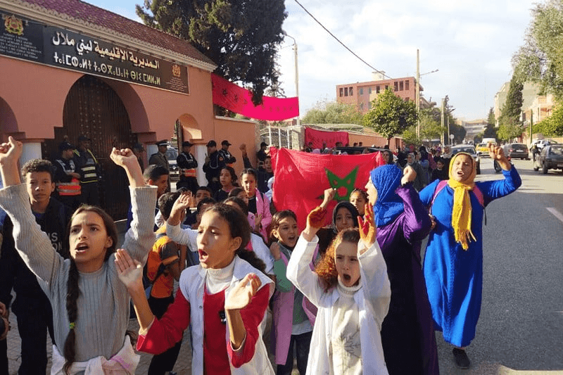 Protestations à Beni Mellal : Appel à une Intervention Urgente du Ministère pour Sauver l'Année Scolaire.