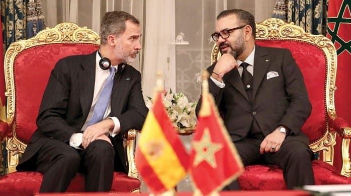 Sa Majesté le Roi félicite le Roi d'Espagne à l'occasion de son anniversaire.