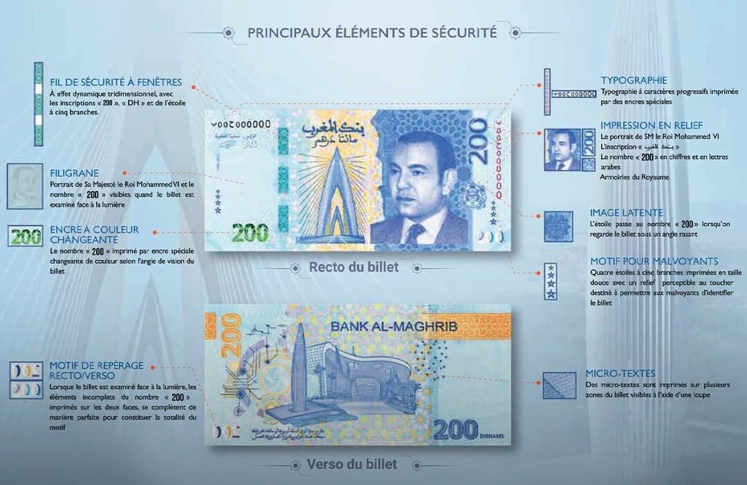 Maroc : Nouveau billet de 200 dirhams