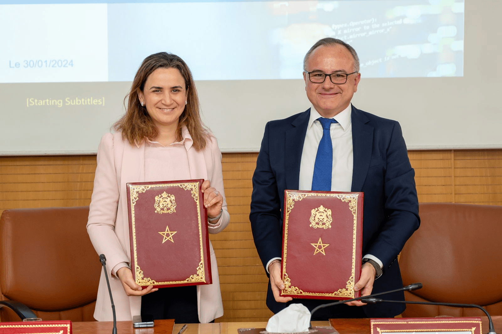 Signature d'un contrat-programme entre le Ministère de la Transition Numérique et le Complexe Numérique Maroc.