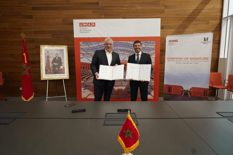 LafargeHolcim Maroc et UM6P collaborent pour un développement durable en construction.