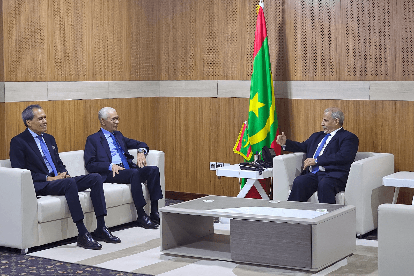 Série d’entretiens de Talbi El Alami avec des membres du gouvernement mauritanien.