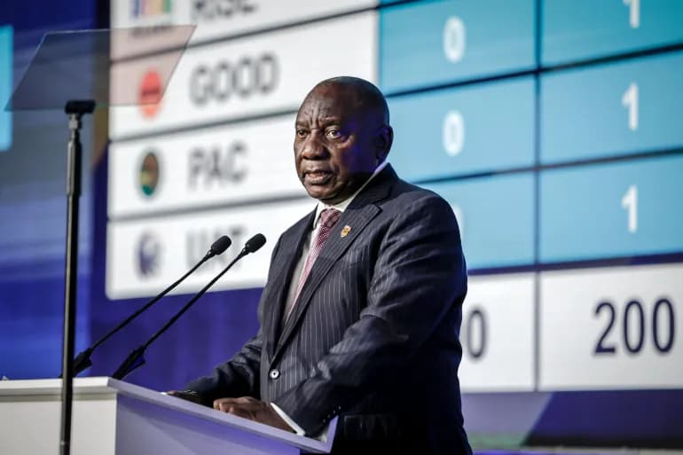 Le président sud-africain appelle à l'unité après la perte de la majorité de son parti