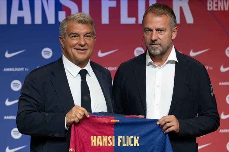 Le nouvel entraîneur de Barcelone fait l'éloge de Lamin Gamal et lui donne des conseils