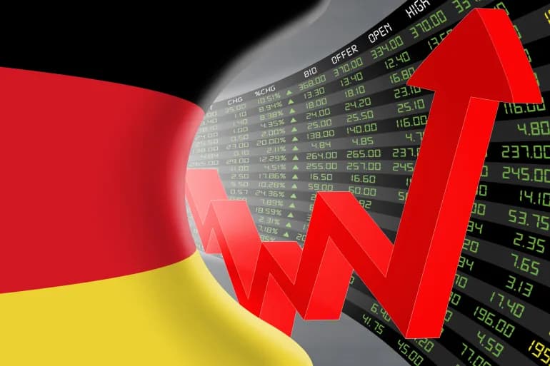 L'Allemagne… la production industrielle a diminué et a dû emprunter des milliards