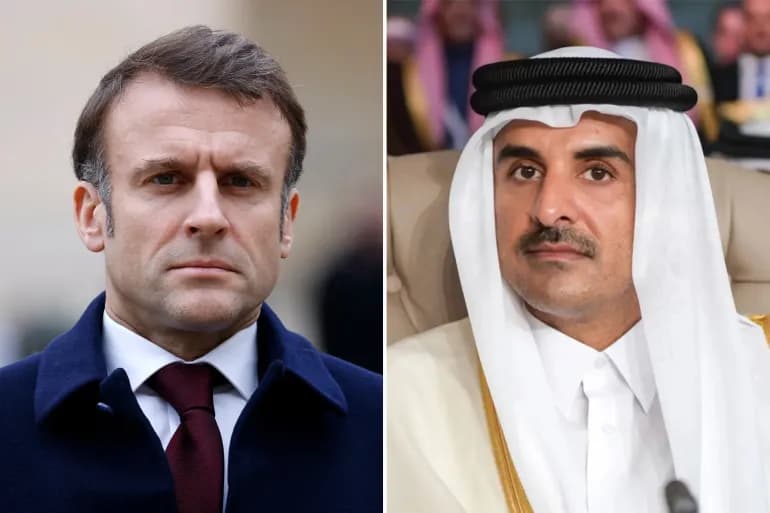 L'émir du Qatar et le président français discutent de la crise à Gaza