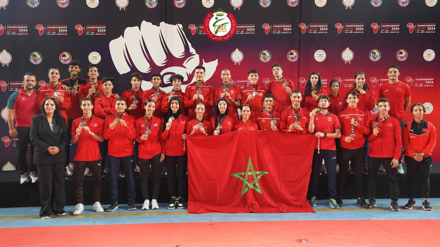 Championnat d'Afrique du Nord de Karaté au Caire : Le Maroc décroche 25 médailles, dont 9 en or
