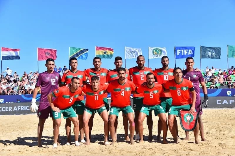 Le Maroc s'impose 5-2 face au Ghana en CAN de Beach Soccer