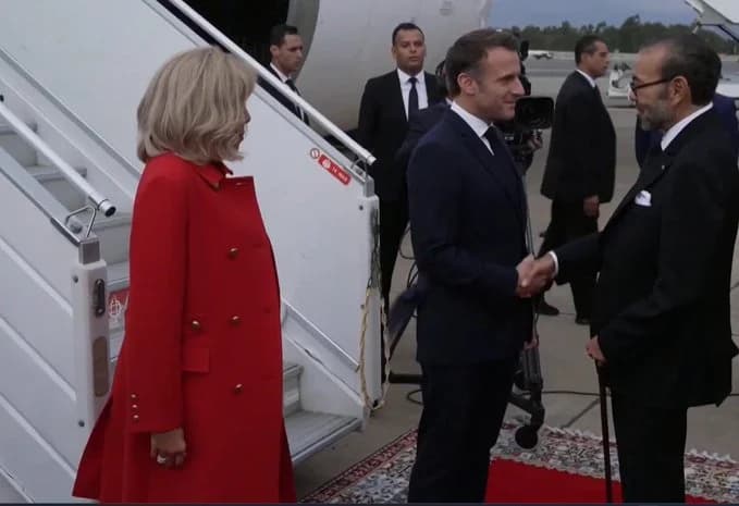 Arrivée au Maroc du Président français pour une visite d'Etat au Royaume