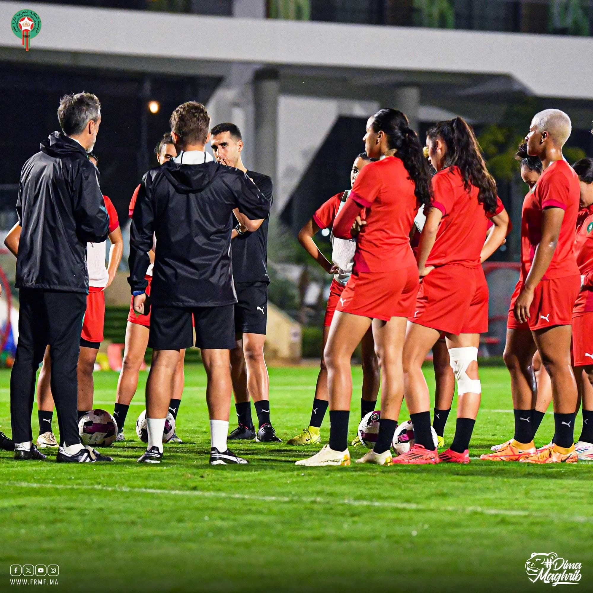 Première séance d’entraînement des Lionnes pour deux matchs amicaux à Tétouan