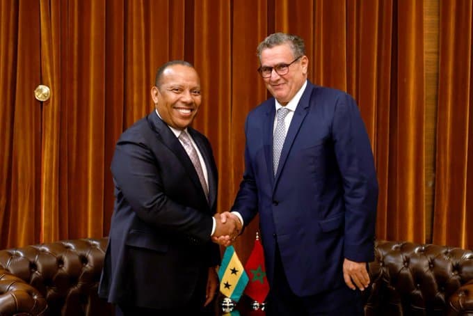 Akhannouch s'entretient avec son homologue de la République de Sao Tomé