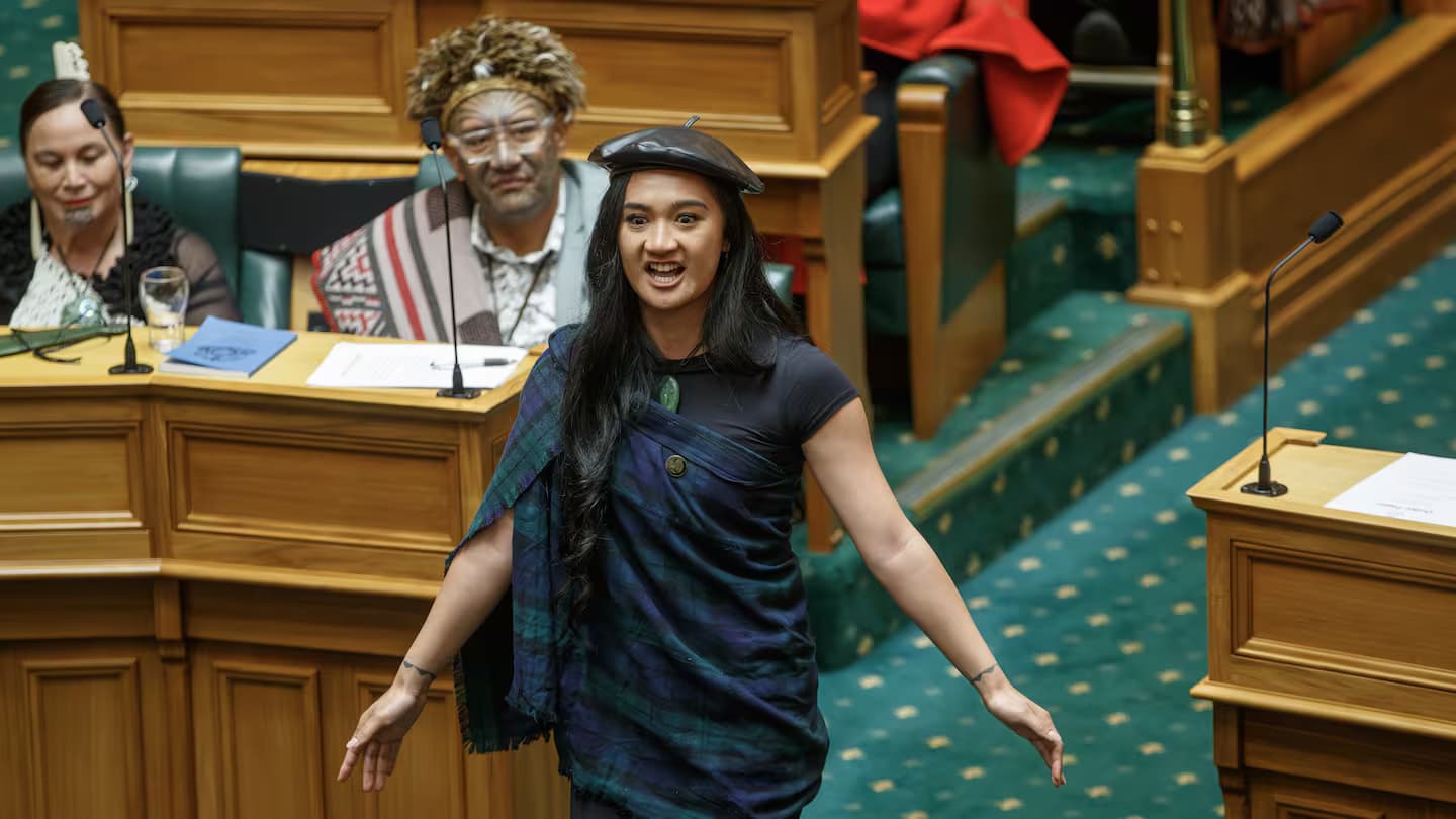 Un Haka de protestation au Parlement néo-zélandais contre un projet de loi