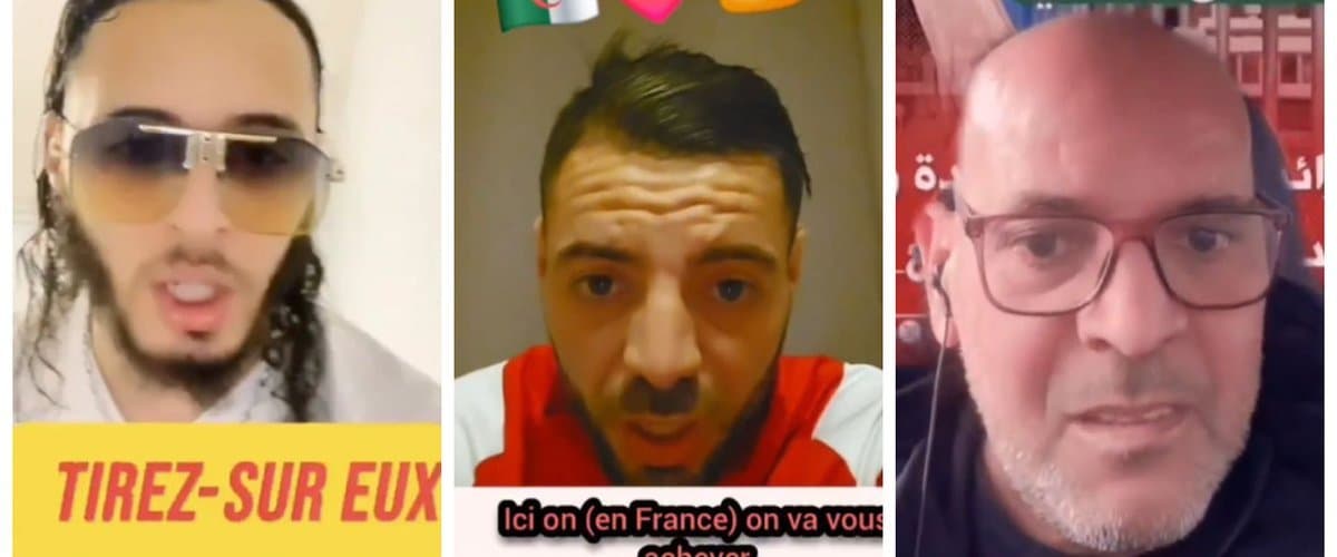 Trois influenceurs algériens arrêtés en France pour incitation à la violence