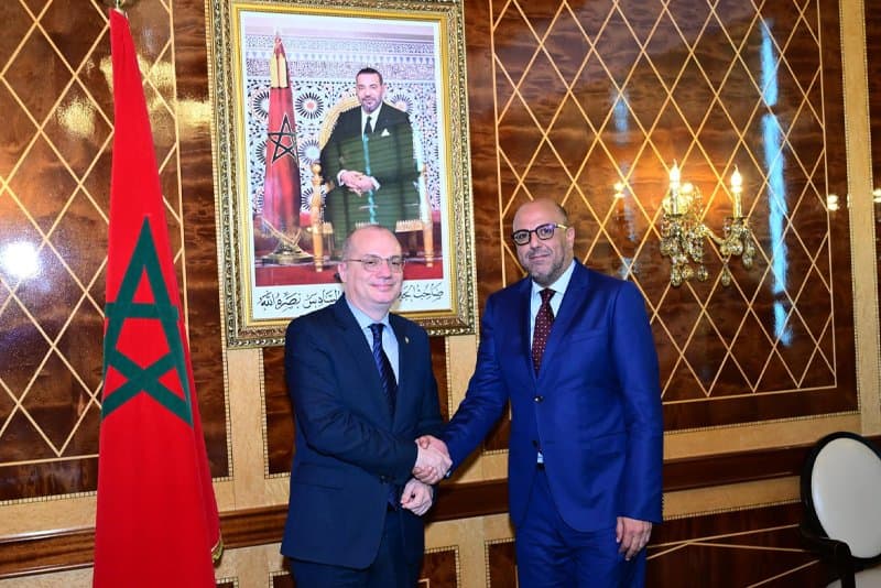 M. Ould Errachid s'entretient avec le ministre albanais des Affaires étrangères