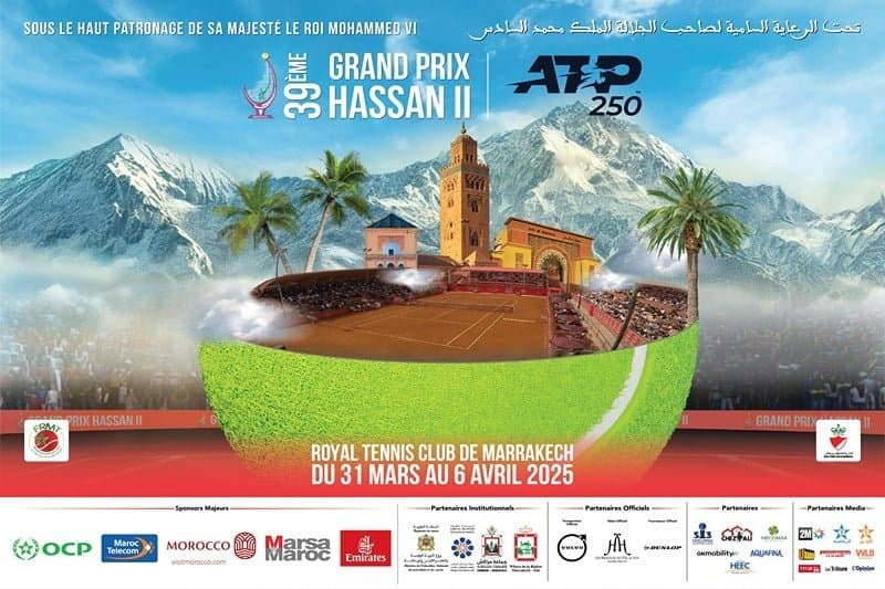Grand Prix Hassan II 2025: la 39ᵉ édition du 31mars au 6avril