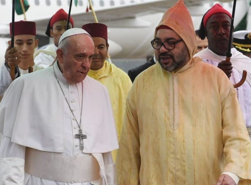 SM le Roi félicite le Pape François