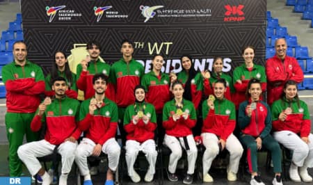 Taekwondo : 9 médailles pour le Maroc à Addis-Abeba