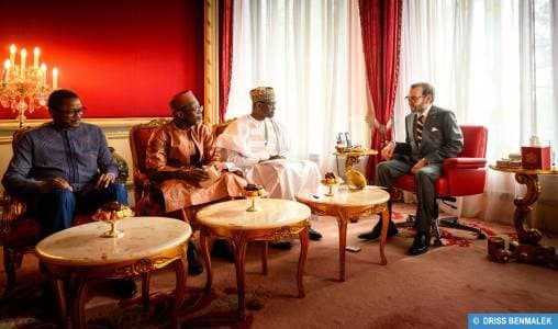 SM le Roi reçoit les ministres sahéliens
