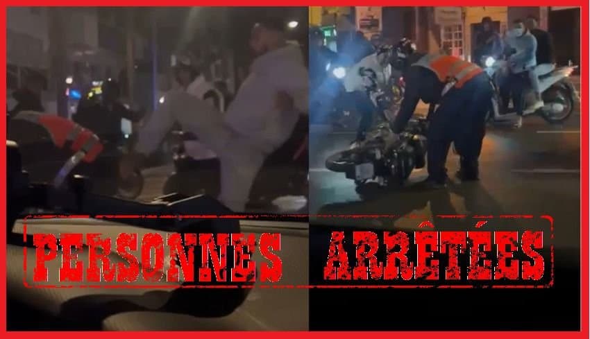 Trois suspects arrêtés après l’agression de policiers à moto