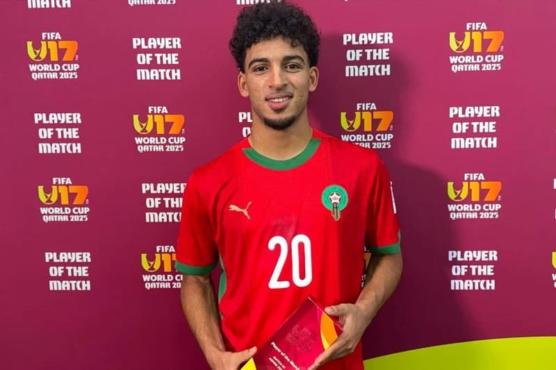 Mondial U17: Ismaïl El Aoud élu homme du match face au Mali