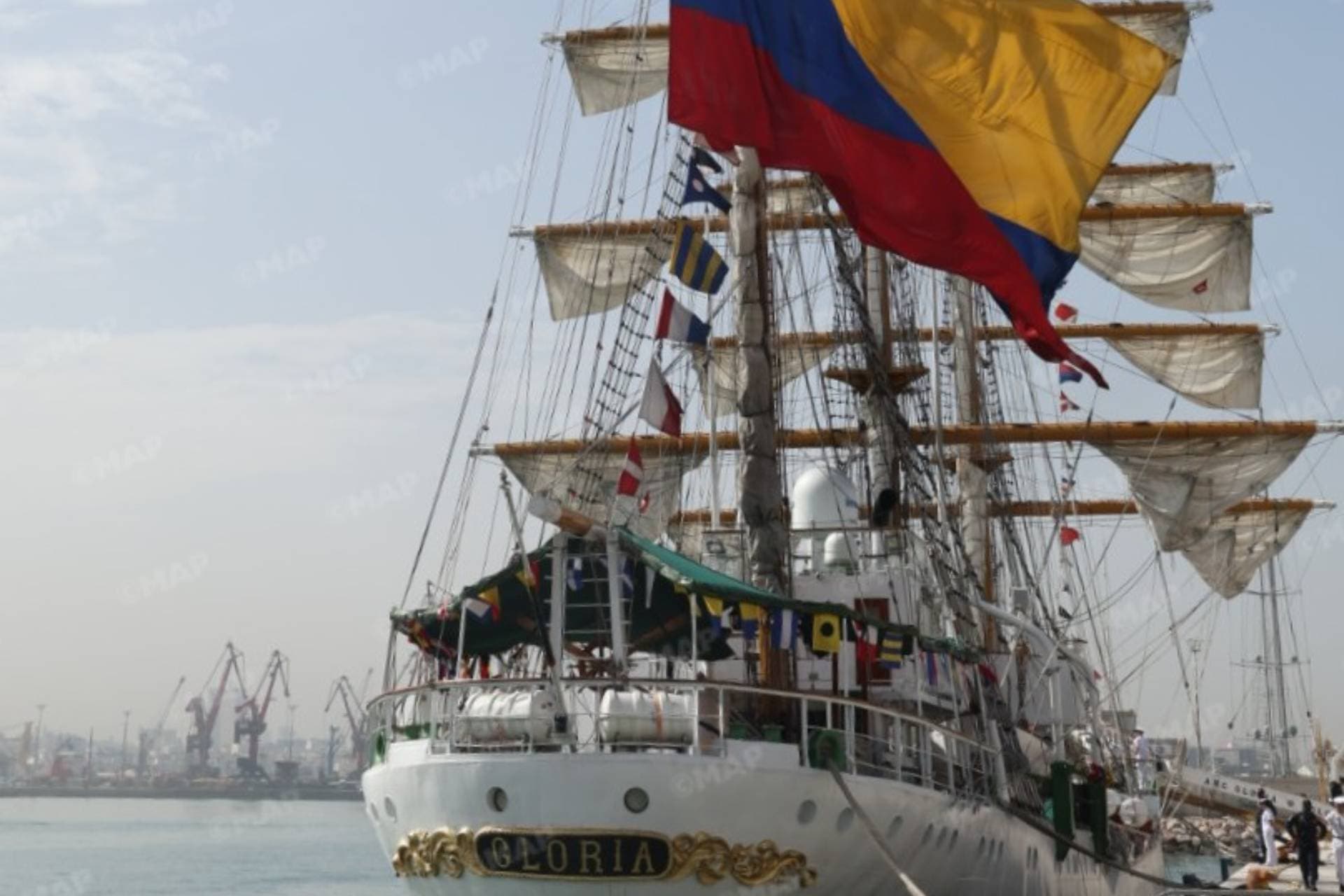 Port de Casablanca : Arrivée du navire-école colombien « Gloria »