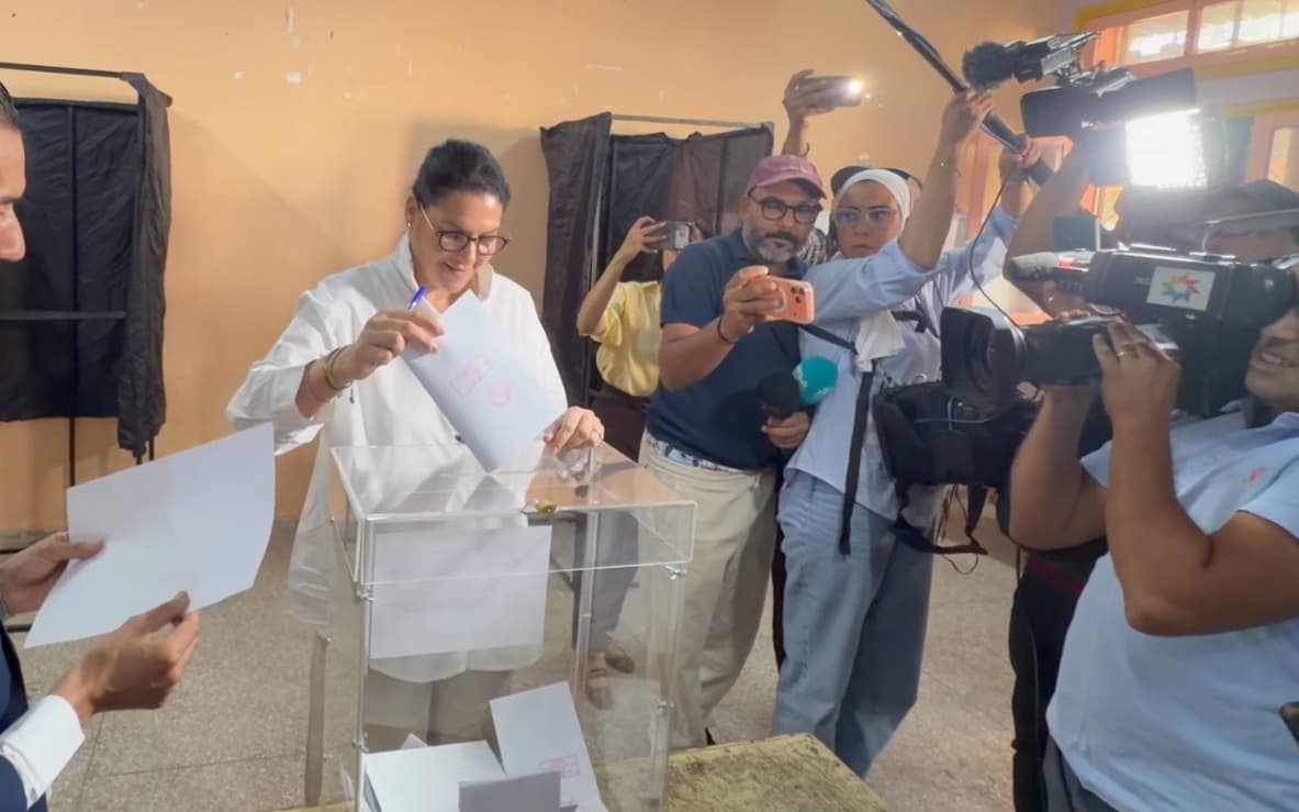 Législatives 2026 : Fatima Zahra El Mansouri vote à Marrakech