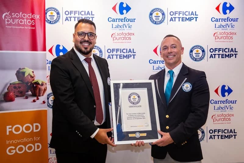 'Label Vie' établit un record Guinness avec mille Mille-Feuilles exposées
