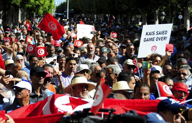 Tunisie: Forte mobilisation contre Kaïs Saïed