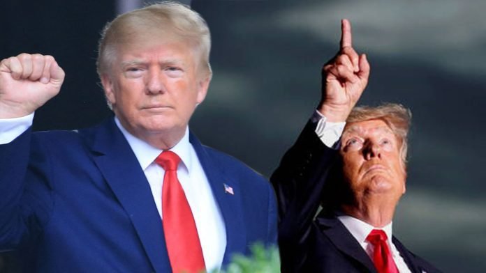 FILE PHOTO: Former President Donald Trump speaks in Sarasota